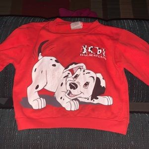 101 Dalmatian sweatshirt size 2T boys/girls red
